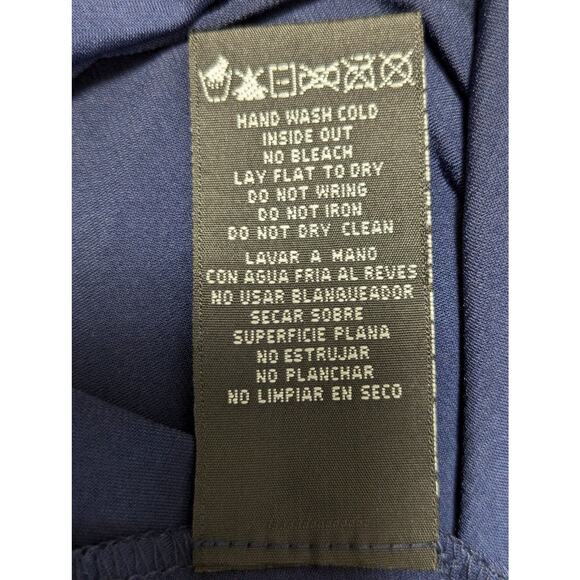 NWT@$109! NIGHTWAY! FULL LENGTH NAVY BLUE LACE, CHIFFON & NUDE MAXI DRESS! SZ 10 - Picture 10 of 14